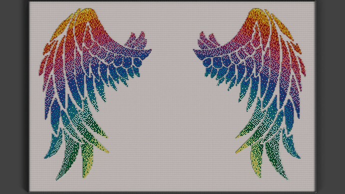 Mosaic - Rainbow Angel Wings_2